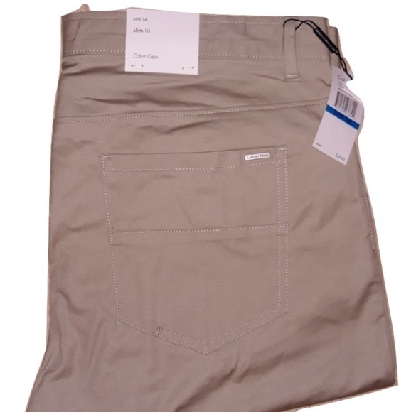 🔥NEW CALVIN KLEIN MENS SLIM FIT PANTS NWT🔥 - Picture 2 of 2